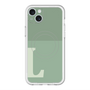 スリムプロテクションプレミアムケース with MagSafe［ オリジナル - initial two tone - L green ］