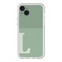 スリムプロテクションプレミアムケース with MagSafe［ オリジナル - initial two tone - L green ］