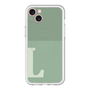 スリムプロテクションプレミアムケース with MagSafe［ オリジナル - initial two tone - L green ］