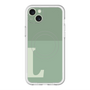 スリムプロテクションプレミアムケース with MagSafe［ オリジナル - initial two tone - L green ］