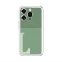 スリムプロテクションプレミアムケース with MagSafe［ オリジナル - initial two tone - L green ］