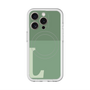 スリムプロテクションプレミアムケース with MagSafe［ オリジナル - initial two tone - L green ］