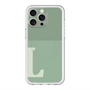 スリムプロテクションプレミアムケース with MagSafe［ オリジナル - initial two tone - L green ］