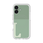 スリムプロテクションプレミアムケース with MagSafe［ オリジナル - initial two tone - L green ］