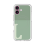 スリムプロテクションプレミアムケース with MagSafe［ オリジナル - initial two tone - L green ］