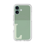 スリムプロテクションプレミアムケース with MagSafe［ オリジナル - initial two tone - L green ］