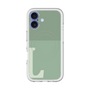 スリムプロテクションプレミアムケース with MagSafe［ オリジナル - initial two tone - L green ］