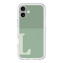 スリムプロテクションプレミアムケース with MagSafe［ オリジナル - initial two tone - L green ］