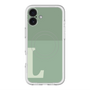 スリムプロテクションプレミアムケース with MagSafe［ オリジナル - initial two tone - L green ］