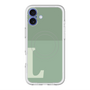 スリムプロテクションプレミアムケース with MagSafe［ オリジナル - initial two tone - L green ］