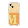 スリムプロテクションプレミアムケース with MagSafe［ オリジナル - initial two tone - M orange ］