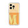 スリムプロテクションプレミアムケース with MagSafe［ オリジナル - initial two tone - M orange ］