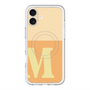 スリムプロテクションプレミアムケース with MagSafe［ オリジナル - initial two tone - M orange ］