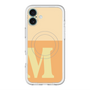 スリムプロテクションプレミアムケース with MagSafe［ オリジナル - initial two tone - M orange ］