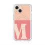 スリムプロテクションプレミアムケース with MagSafe［ オリジナル - initial two tone - M pink ］