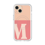 スリムプロテクションプレミアムケース with MagSafe［ オリジナル - initial two tone - M pink ］