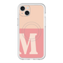 スリムプロテクションプレミアムケース with MagSafe［ オリジナル - initial two tone - M pink ］