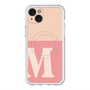 スリムプロテクションプレミアムケース with MagSafe［ オリジナル - initial two tone - M pink ］