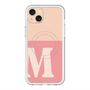 スリムプロテクションプレミアムケース with MagSafe［ オリジナル - initial two tone - M pink ］