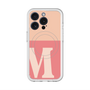 スリムプロテクションプレミアムケース with MagSafe［ オリジナル - initial two tone - M pink ］