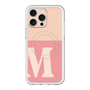 スリムプロテクションプレミアムケース with MagSafe［ オリジナル - initial two tone - M pink ］