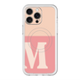 スリムプロテクションプレミアムケース with MagSafe［ オリジナル - initial two tone - M pink ］