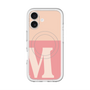 スリムプロテクションプレミアムケース with MagSafe［ オリジナル - initial two tone - M pink ］
