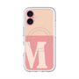 スリムプロテクションプレミアムケース with MagSafe［ オリジナル - initial two tone - M pink ］