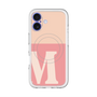 スリムプロテクションプレミアムケース with MagSafe［ オリジナル - initial two tone - M pink ］