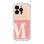 スリムプロテクションプレミアムケース with MagSafe［ オリジナル - initial two tone - M pink ］