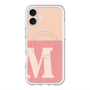 スリムプロテクションプレミアムケース with MagSafe［ オリジナル - initial two tone - M pink ］