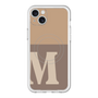 スリムプロテクションプレミアムケース with MagSafe［ オリジナル - initial two tone - M brown ］