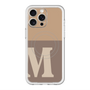 スリムプロテクションプレミアムケース with MagSafe［ オリジナル - initial two tone - M brown ］