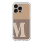 スリムプロテクションプレミアムケース with MagSafe［ オリジナル - initial two tone - M brown ］