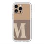 スリムプロテクションプレミアムケース with MagSafe［ オリジナル - initial two tone - M brown ］