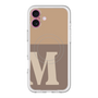 スリムプロテクションプレミアムケース with MagSafe［ オリジナル - initial two tone - M brown ］