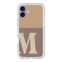 スリムプロテクションプレミアムケース with MagSafe［ オリジナル - initial two tone - M brown ］