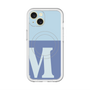 スリムプロテクションプレミアムケース with MagSafe［ オリジナル - initial two tone - M blue ］