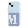 スリムプロテクションプレミアムケース with MagSafe［ オリジナル - initial two tone - M blue ］