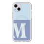 スリムプロテクションプレミアムケース with MagSafe［ オリジナル - initial two tone - M blue ］