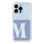 スリムプロテクションプレミアムケース with MagSafe［ オリジナル - initial two tone - M blue ］