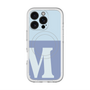 スリムプロテクションプレミアムケース with MagSafe［ オリジナル - initial two tone - M blue ］
