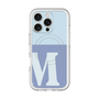 スリムプロテクションプレミアムケース with MagSafe［ オリジナル - initial two tone - M blue ］
