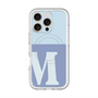 スリムプロテクションプレミアムケース with MagSafe［ オリジナル - initial two tone - M blue ］