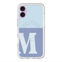 スリムプロテクションプレミアムケース with MagSafe［ オリジナル - initial two tone - M blue ］