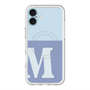スリムプロテクションプレミアムケース with MagSafe［ オリジナル - initial two tone - M blue ］