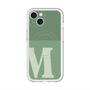 スリムプロテクションプレミアムケース with MagSafe［ オリジナル - initial two tone - M green ］