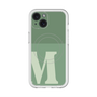 スリムプロテクションプレミアムケース with MagSafe［ オリジナル - initial two tone - M green ］