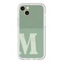 スリムプロテクションプレミアムケース with MagSafe［ オリジナル - initial two tone - M green ］