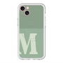 スリムプロテクションプレミアムケース with MagSafe［ オリジナル - initial two tone - M green ］